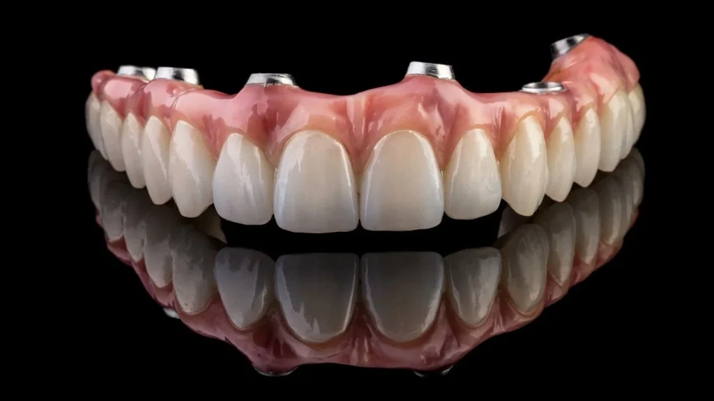 FP3 Zirconia teeth for All-On-4 dental implants in Birmingham, AL.
