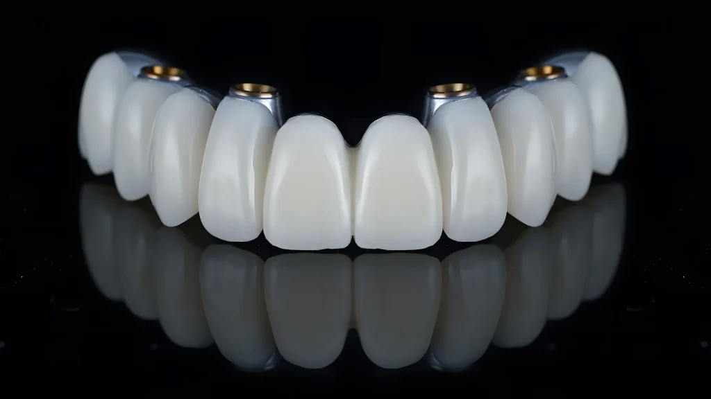 FP1 Zirconia teeth for All-On-4 dental implants in Birmingham, AL.